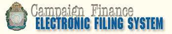 City of San Antonio Campaign Finance Electronic Filing System